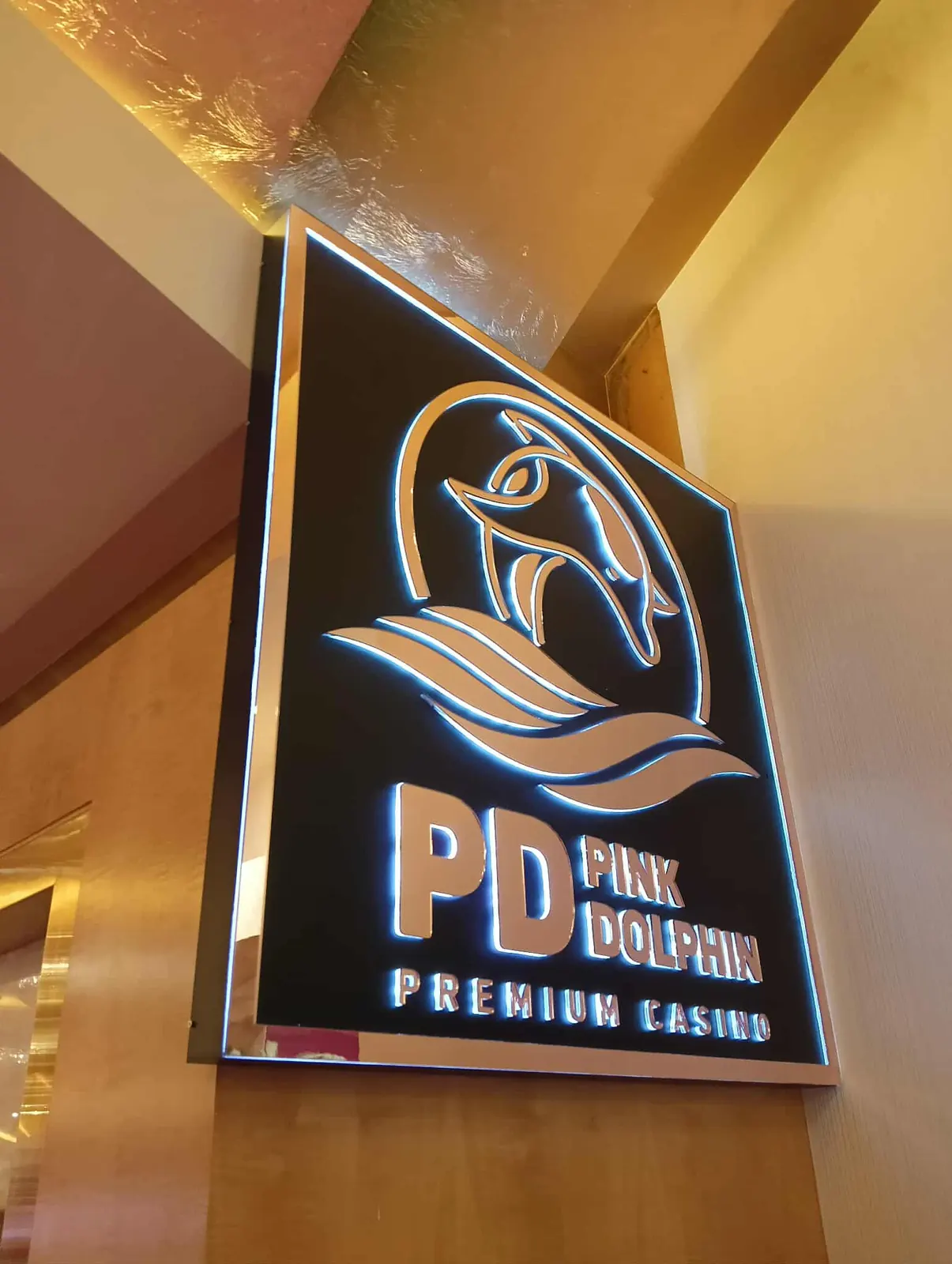 Pink Dolphin Casino - Premium indoor sign